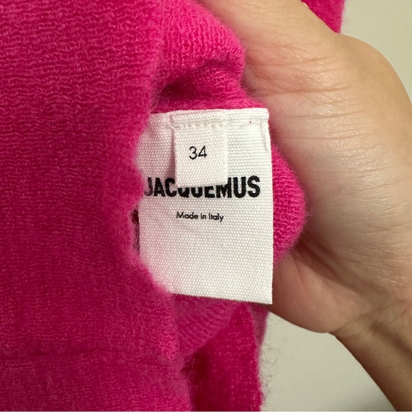 JACQUEMUS Ascua off-shoulder knitted top SIZE S - Picture 2 of 5